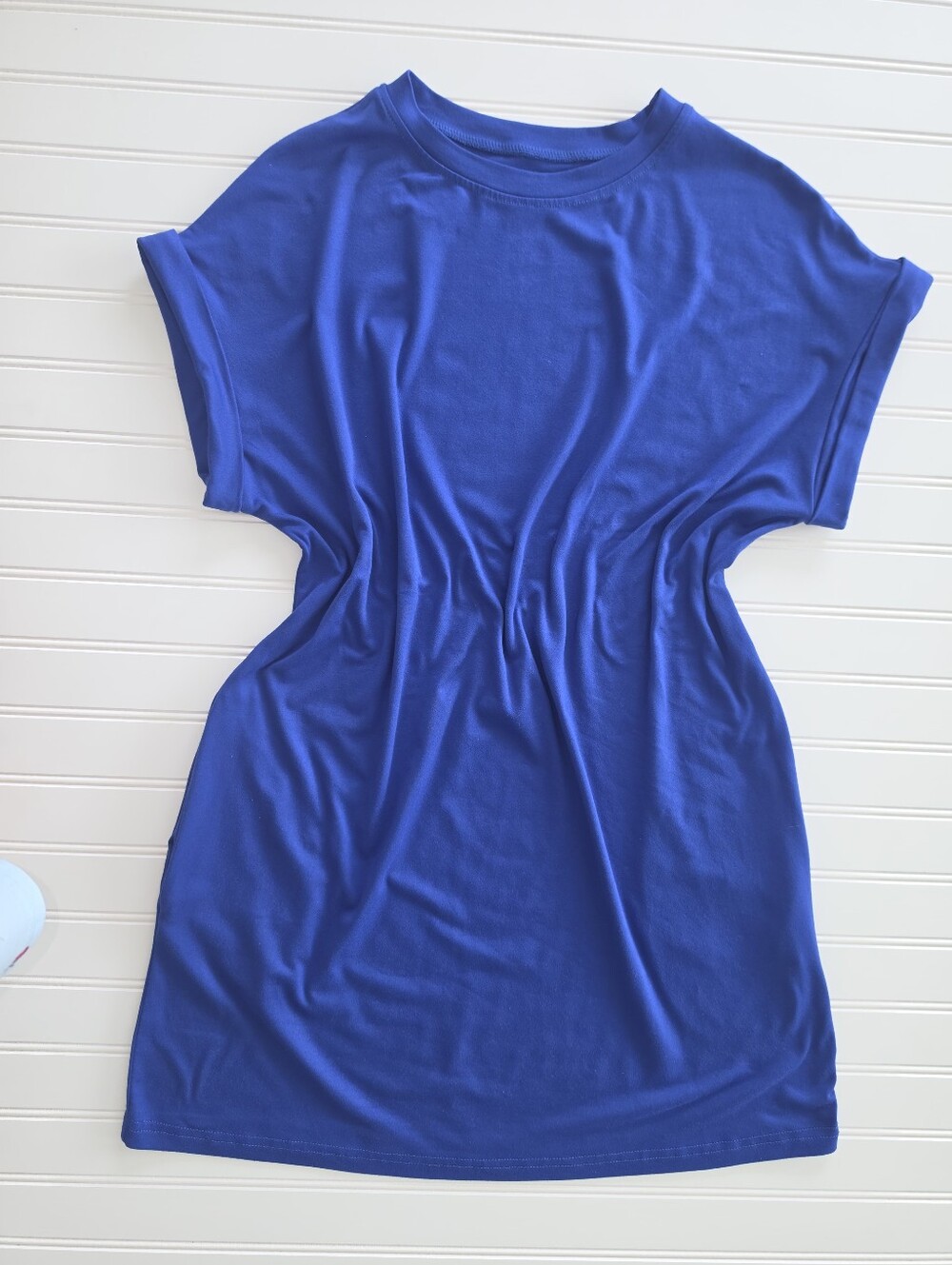 SHEIN Royal Blue Mini T-Shirt Dress